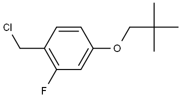 1-(Chloromethyl)-4-(2,2-dimethylpropoxy)-2-fluorobenzene,2157157-15-6,结构式