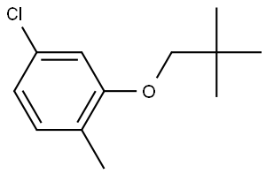 4-Chloro-2-(2,2-dimethylpropoxy)-1-methylbenzene Structure