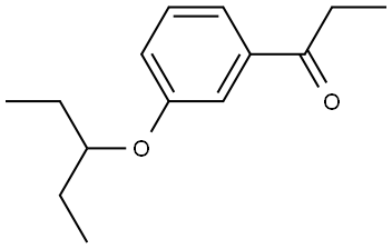 1-[3-(1-Ethylpropoxy)phenyl]-1-propanone 化学構造式