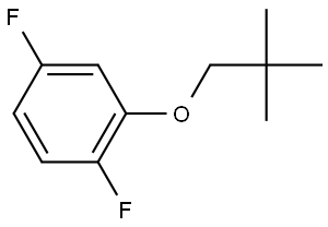 2-(2,2-Dimethylpropoxy)-1,4-difluorobenzene Structure