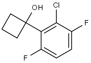 1-(2-chloro-3,6-difluorophenyl)cyclobutanol Structure