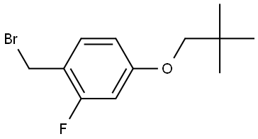 1-(Bromomethyl)-4-(2,2-dimethylpropoxy)-2-fluorobenzene Structure