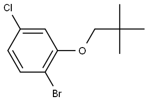 1-Bromo-4-chloro-2-(2,2-dimethylpropoxy)benzene,2158702-64-6,结构式