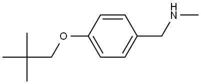 4-(2,2-Dimethylpropoxy)-N-methylbenzenemethanamine Structure