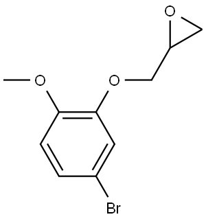 2-((5-bromo-2-methoxyphenoxy)methyl)oxirane 结构式