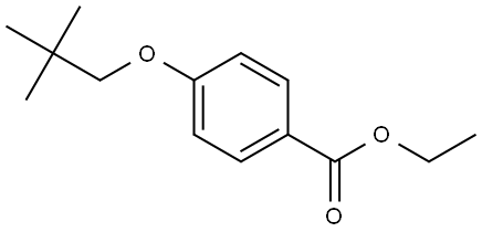 Ethyl 4-(2,2-dimethylpropoxy)benzoate Structure