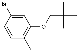 4-Bromo-2-(2,2-dimethylpropoxy)-1-methylbenzene 结构式