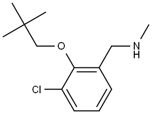 3-Chloro-2-(2,2-dimethylpropoxy)-N-methylbenzenemethanamine Structure