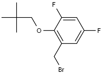 1-(Bromomethyl)-2-(2,2-dimethylpropoxy)-3,5-difluorobenzene Structure