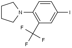 1-(4-iodo-2-(trifluoromethyl)phenyl)pyrrolidine 结构式