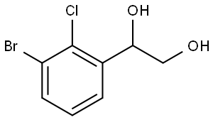 1-(3-Bromo-2-chlorophenyl)-1,2-ethanediol Structure