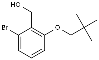 2-Bromo-6-(2,2-dimethylpropoxy)benzenemethanol Structure