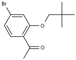 1-[4-Bromo-2-(2,2-dimethylpropoxy)phenyl]ethanone Structure