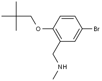 5-Bromo-2-(2,2-dimethylpropoxy)-N-methylbenzenemethanamine Structure