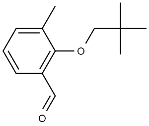 2-(2,2-Dimethylpropoxy)-3-methylbenzaldehyde Struktur