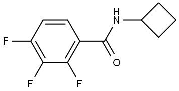 N-Cyclobutyl-2,3,4-trifluorobenzamide Structure