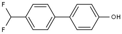 4'-(Difluoromethyl)[1,1'-biphenyl]-4-ol 结构式