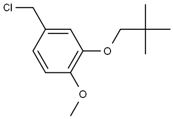 4-(Chloromethyl)-2-(2,2-dimethylpropoxy)-1-methoxybenzene,2164478-03-7,结构式