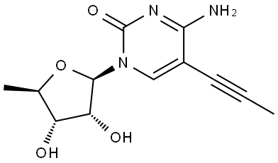 5'-deoxy-5-(1-propynyl)Cytidine Structure
