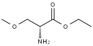 ethyl O-methyl-D-serinate 结构式