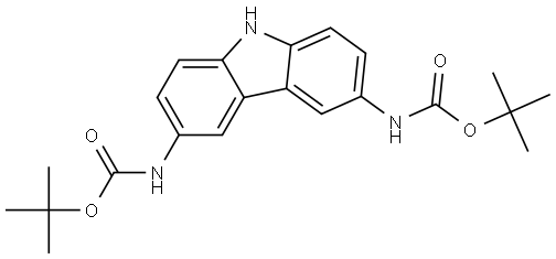 3,6-bis(tert-butoxycarbonylamino)carbazole,2166073-79-4,结构式
