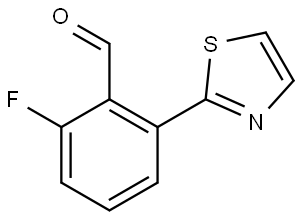 2-fluoro-6-(thiazol-2-yl)benzaldehyde Structure