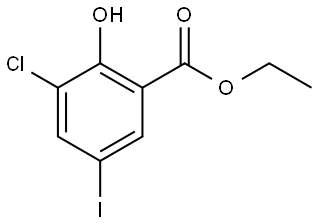 Ethyl 3-chloro-2-hydroxy-5-iodobenzoate,2166768-17-6,结构式