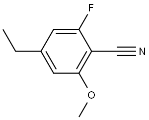 4-Ethyl-2-fluoro-6-methoxybenzonitrile 结构式