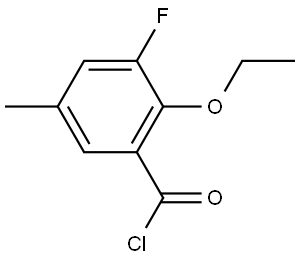 2-Ethoxy-3-fluoro-5-methylbenzoyl chloride Structure