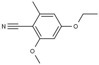 4-Ethoxy-2-methoxy-6-methylbenzonitrile,2167148-26-5,结构式