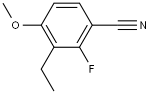 3-Ethyl-2-fluoro-4-methoxybenzonitrile Structure