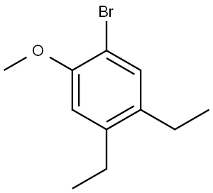 1-Bromo-4,5-diethyl-2-methoxybenzene 化学構造式