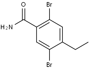 2,5-Dibromo-4-ethylbenzamide Structure