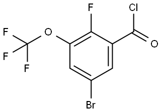 5-Bromo-2-fluoro-3-(trifluoromethoxy)benzoyl chloride Structure