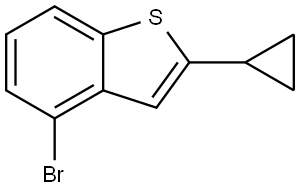 4-Bromo-2-cyclopropylbenzo[b]thiophene Structure