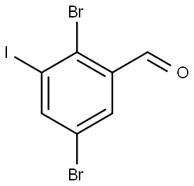 2,5-Dibromo-3-iodobenzaldehyde Struktur