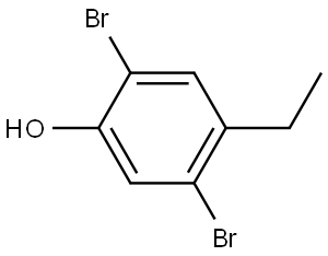 2,5-Dibromo-4-ethylphenol,2168011-44-5,结构式