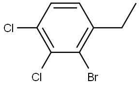 2-bromo-3,4-dichloro-1-ethylbenzene Structure
