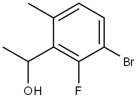 1-(3-bromo-2-fluoro-6-methylphenyl)ethanol Struktur