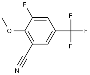 3-Fluoro-2-methoxy-5-(trifluoromethyl)benzonitrile Structure