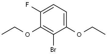 2-bromo-1,3-diethoxy-4-fluorobenzene 化学構造式