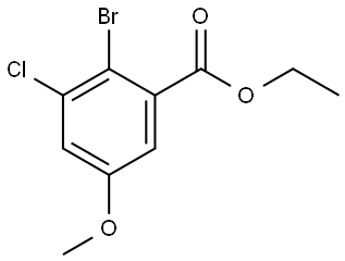 Ethyl 2-bromo-3-chloro-5-methoxybenzoate,2168463-72-5,结构式