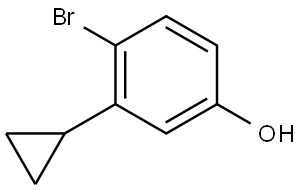 4-Bromo-3-cyclopropylphenol Struktur