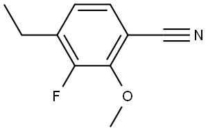 4-Ethyl-3-fluoro-2-methoxybenzonitrile,2168700-47-6,结构式