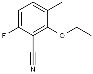 2-Ethoxy-6-fluoro-3-methylbenzonitrile Struktur