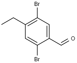 2,5-Dibromo-4-ethylbenzaldehyde Structure