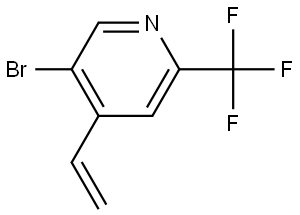 5-Bromo-4-ethenyl-2-(trifluoromethyl)pyridine Structure