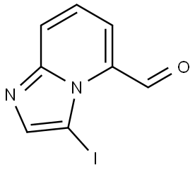 3-Iodoimidazo[1,2-a]pyridine-5-carboxaldehyde 结构式