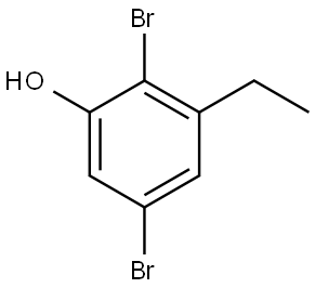 2,5-Dibromo-3-ethylphenol Structure