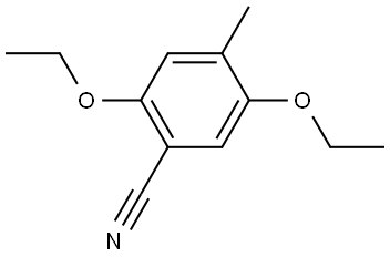2,5-Diethoxy-4-methylbenzonitrile 结构式